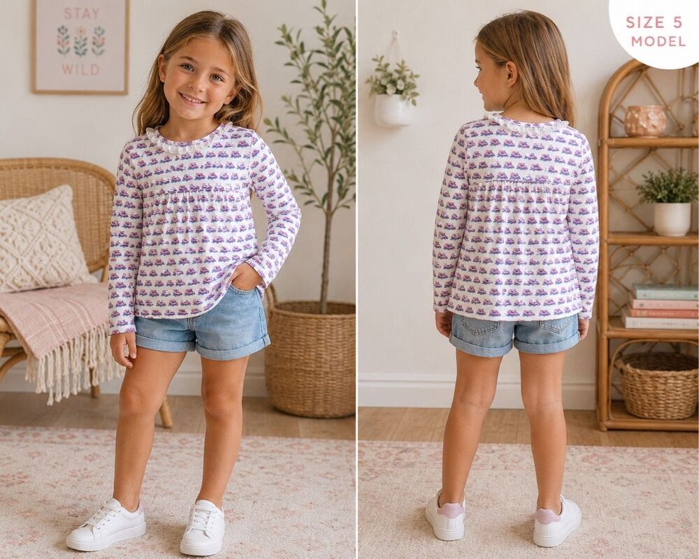Lila and Hayes Rollerskate prints Size 5